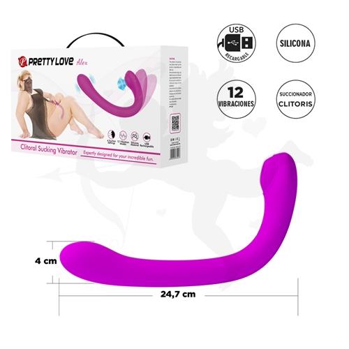 Succionador de clitoris con vibracion y carga USB